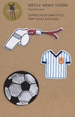Textiel Geweven Stickers Football