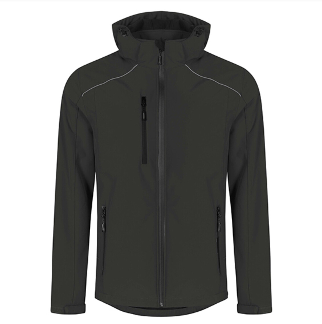 Warme Softshell jas heren-Charcoal