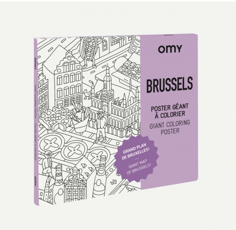 Omy Giant kleurenposter-Brussel