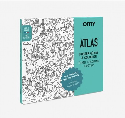 Omy Giant kleurenposter-Atlas