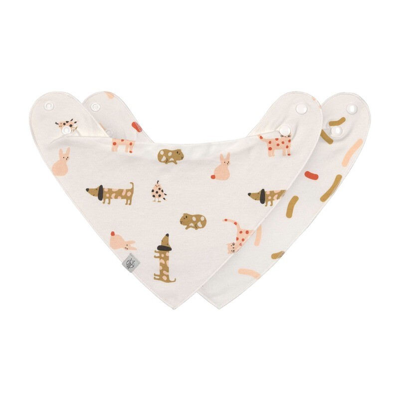 Bandana-halsdoekje set-2 Little Mateys Spicy-orange