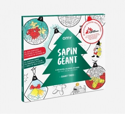 Omy Giant Coloring Poster christmas Tree