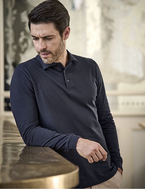 Men´s Luxury Stretch Long Sleeve Polo