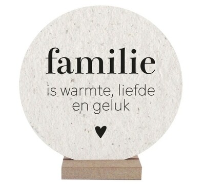 Wooncirkel / Familie is warmte, liefde en geluk