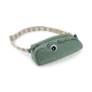 Gewatteerde cross-over kindertas Croco Green