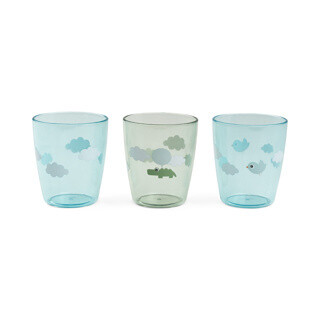 Yummy mini glaasje 3 stuks Happy clouds Groen