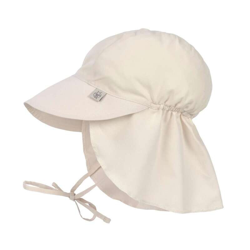 Kinderpet met klep (UV-bescherming), wit