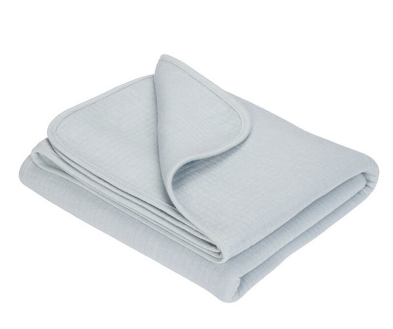 Zomerdeken wieg Pure Soft Blue