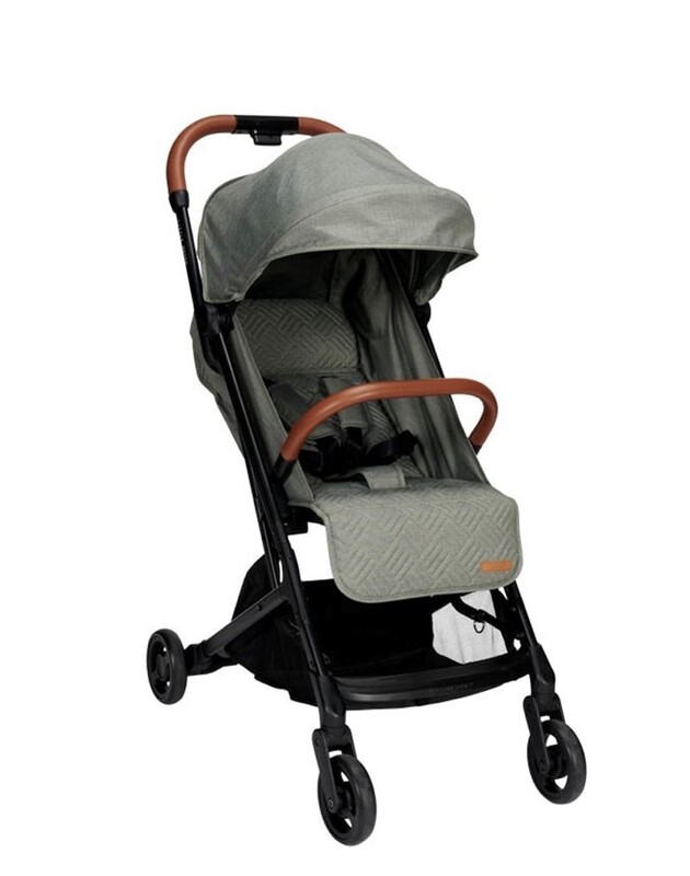 Little Dutch 1 hand folding buggy olijf groen