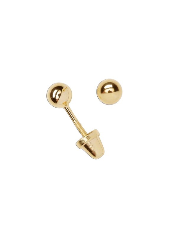 14K vergulde baloorknopjes