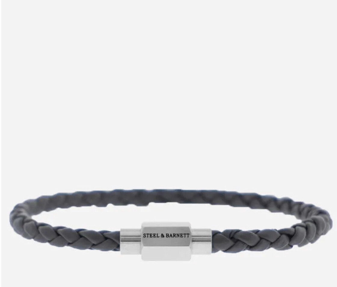 Leather Bracelet Luke Landon Dark Gray