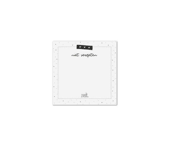 Notitieblok met tekst 'Jij bent de liefste mama' |145x145mm