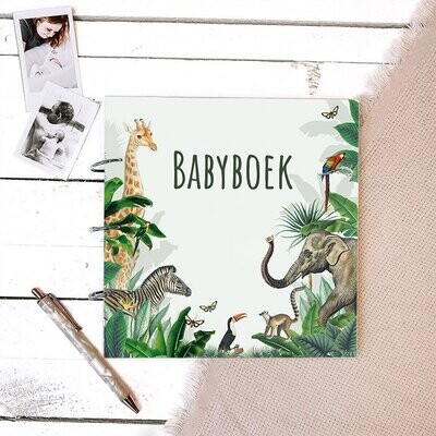 Houten Babyboek Jungle