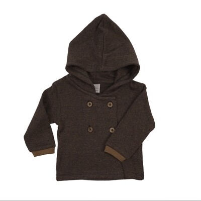 Hooded Cardigan-Knitted Combo Caramel