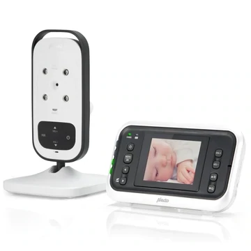 Alecto DVM-75 - Babyfoon met camera en 2.4" kleurenscherm, wit/antraciet