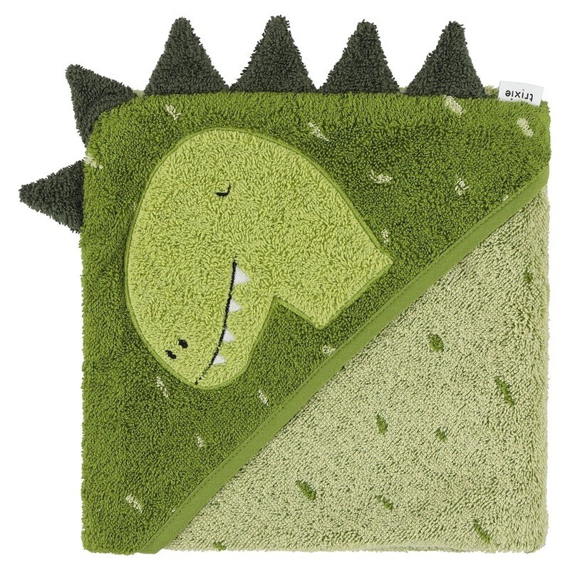Badhanddoek met kap | 75x75cm - Mr. Dino