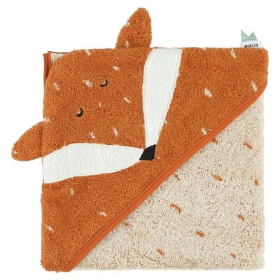 Badhanddoek met kap | 75x75cm- Mr. Fox