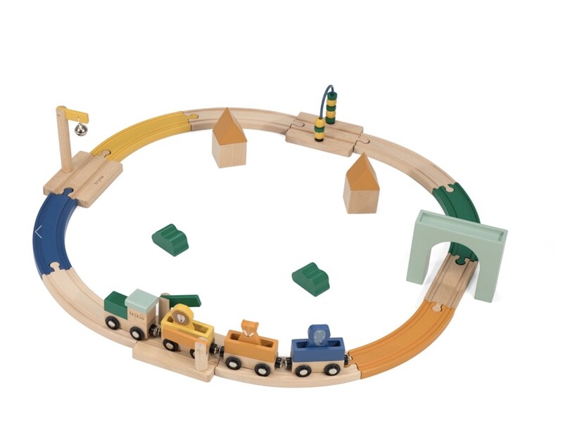 Houten treinset