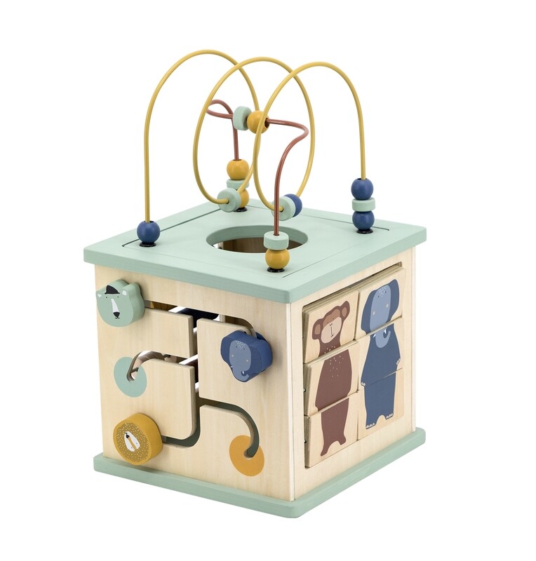 Houten 5-in-1 activiteiten kubus