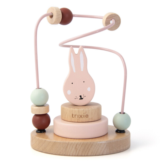 Houten kralenframe - Mrs. Rabbit