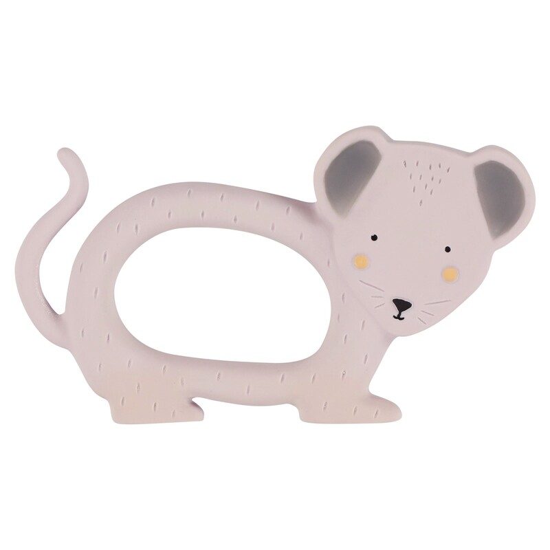 Natuurlijk rubber grijpspeeltje - Mrs. Mouse