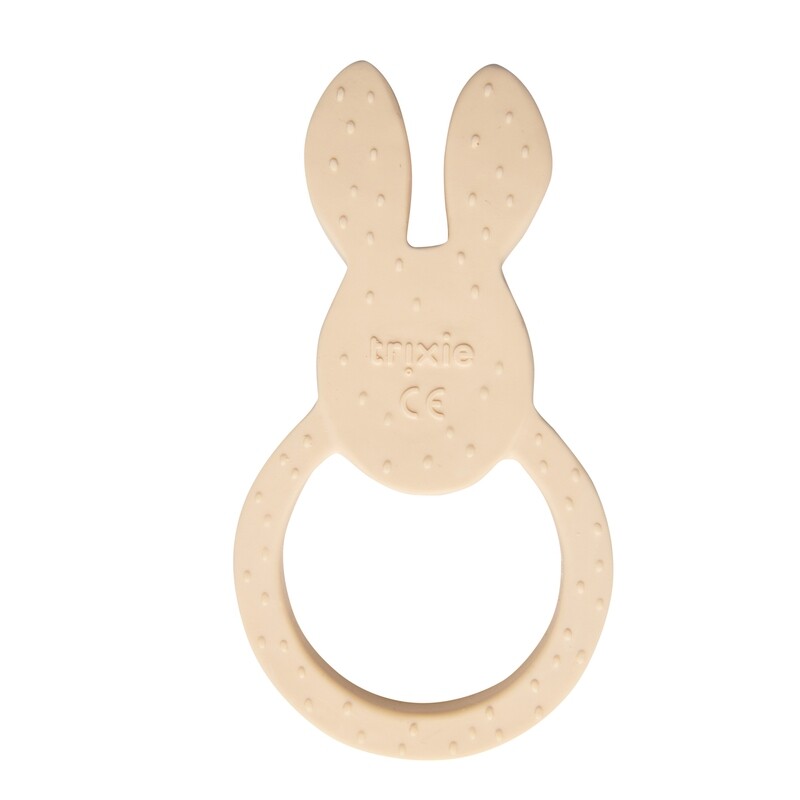 Natuurlijk rubber ronde bijtring - Mrs. Rabbit