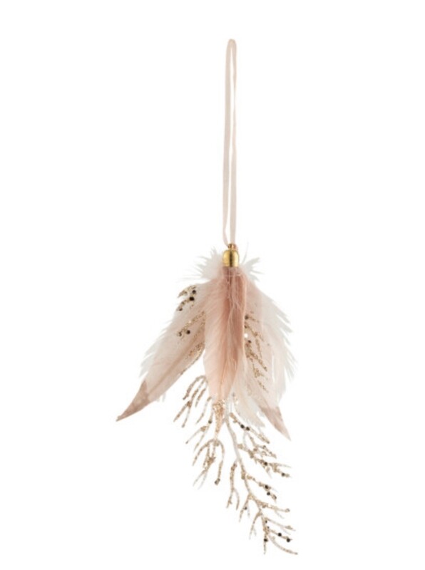 Hanger Veren+Steen Glitter Licht Roze