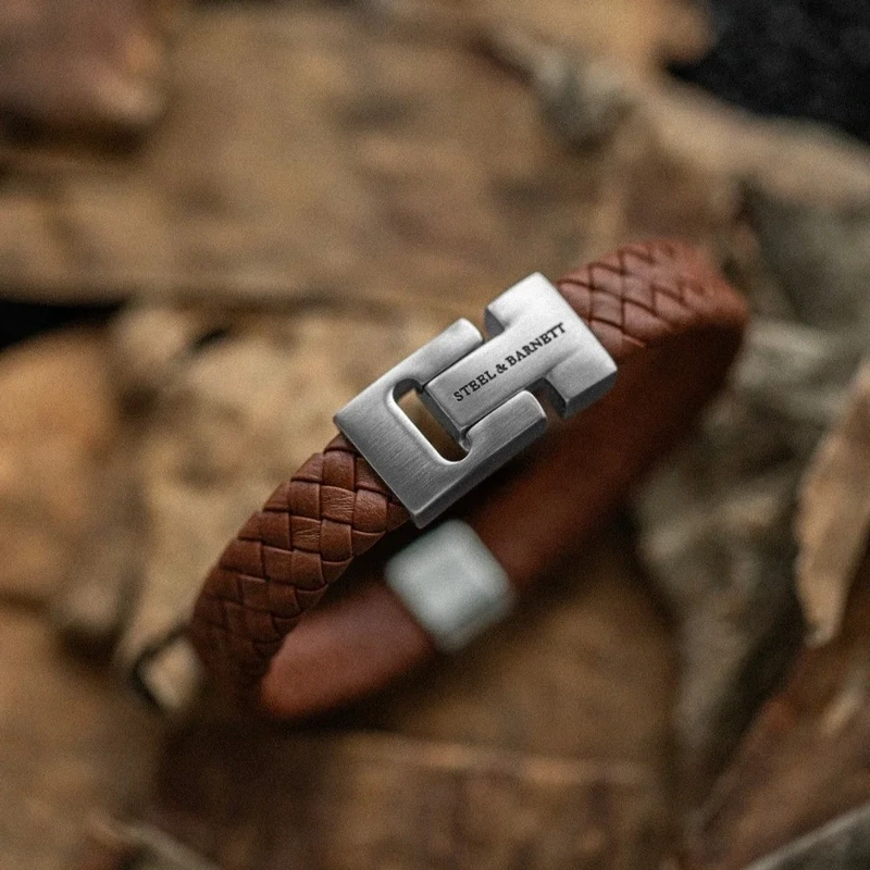Leather Bracelet Harrison-Peanut