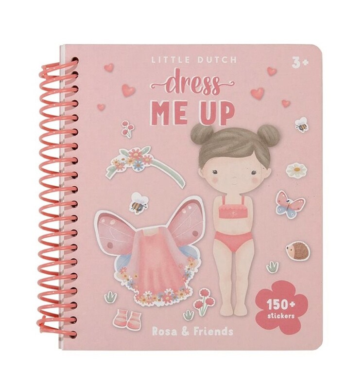 Aankleed- en stickerboek Rosa & Friends