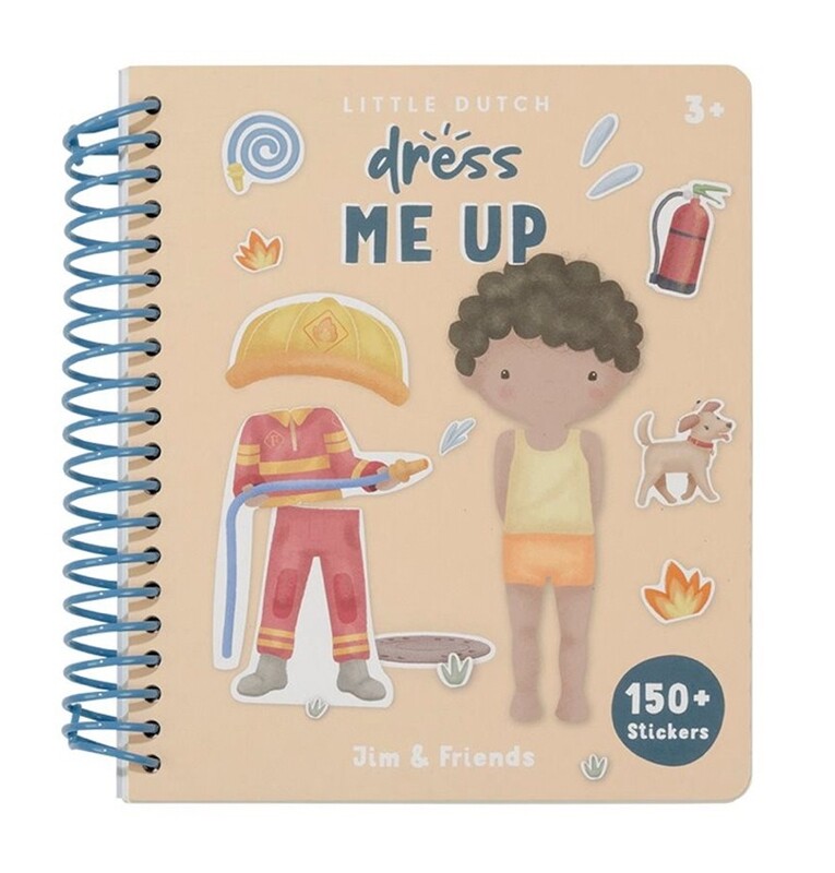 Aankleed- en stickerboek Jim & Friends