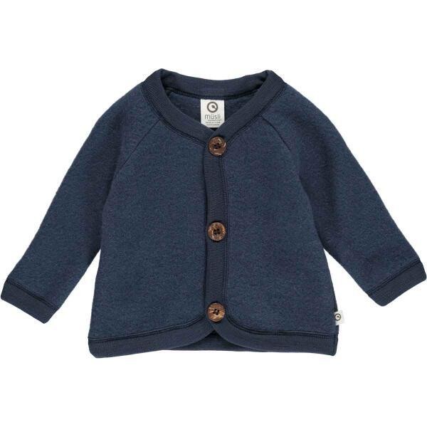 Woolly fleece jacket baby Night Blue