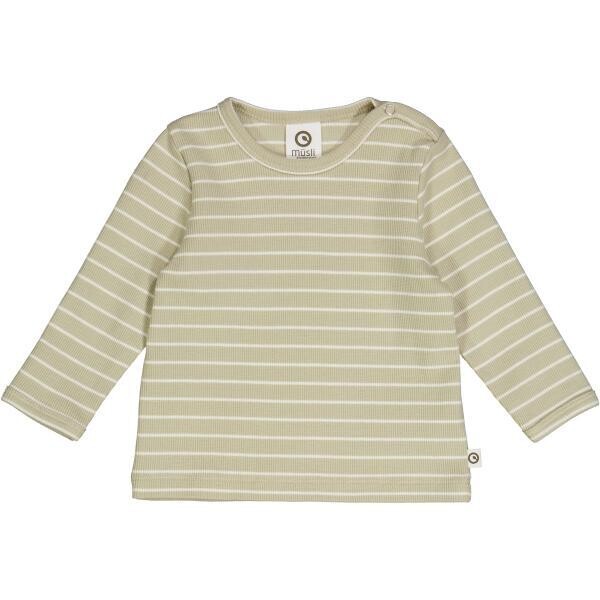 Gestreepte rib T shirt