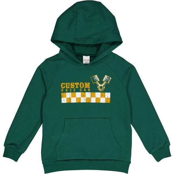 Racing print hoodie