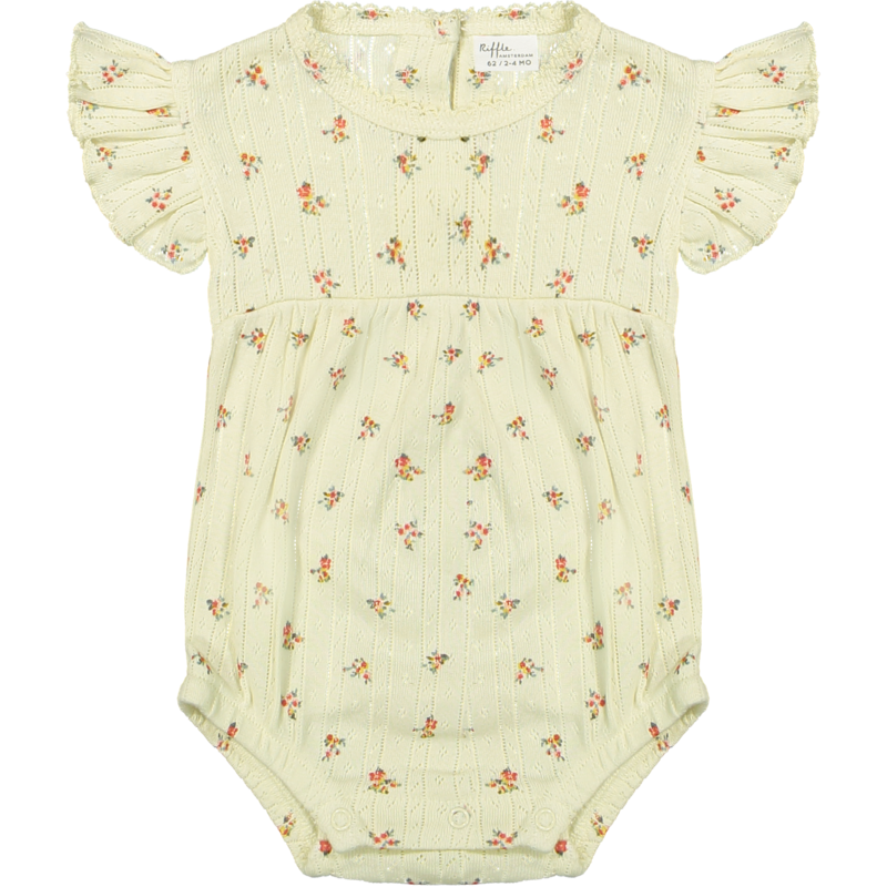 Romper(Jacquard Rib Aop Ecru Rose)