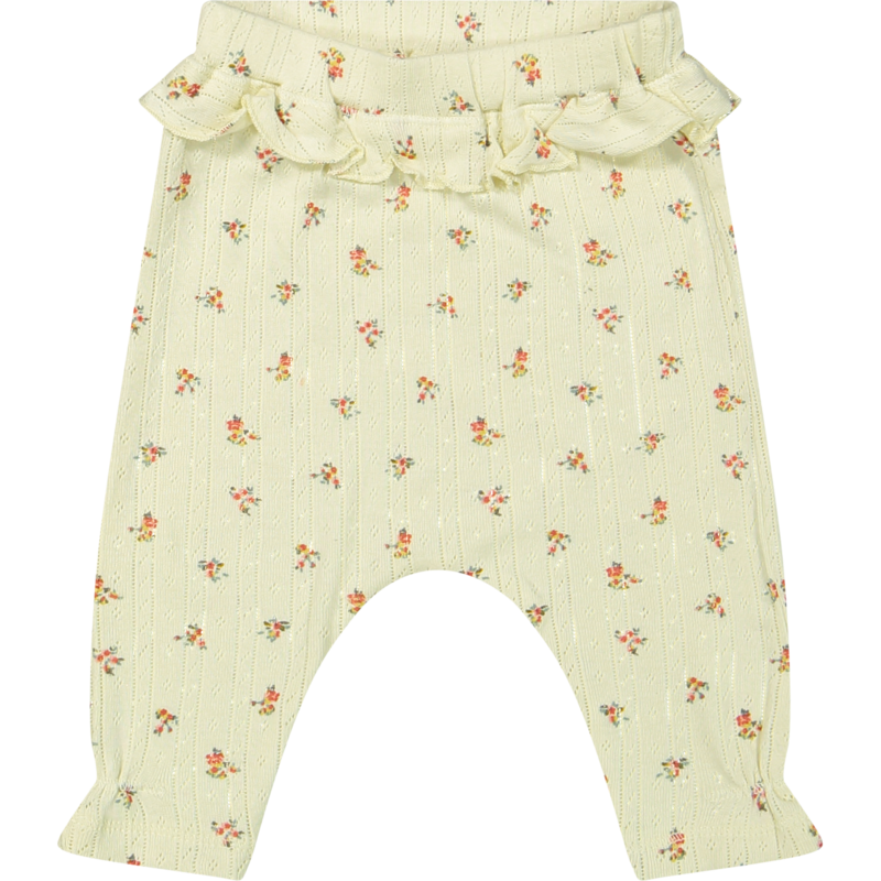 Baggy Pants (Jacquard Rib Aop Ecru Rose)