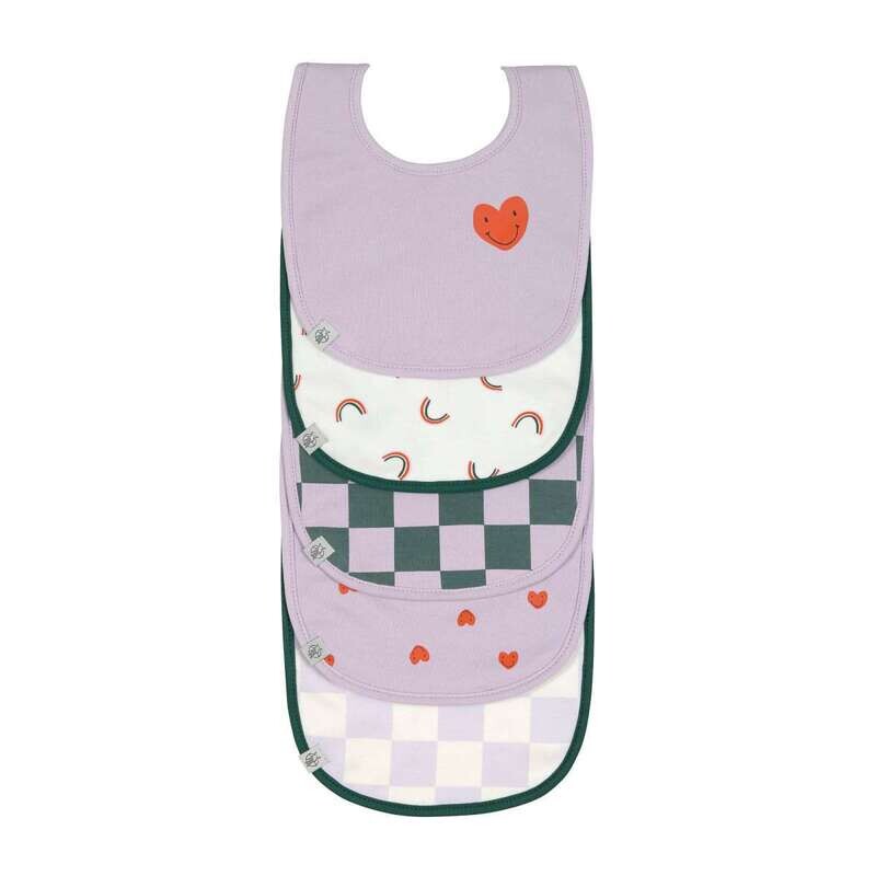 Slabbetjes “Heart Lavender”