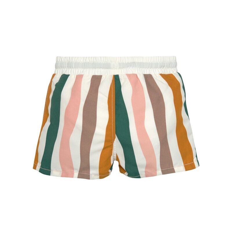 UV Zwemshort Golven Roos/wit/groen