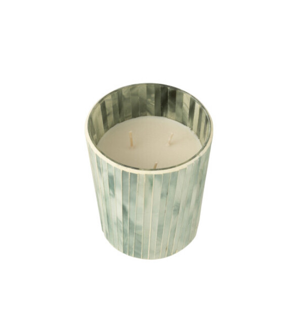 Geurkaars Noa Seaside Bliss Lichtblauw Medium-55u