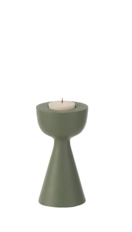Kaarshouder Kegel Aluminium Groen Small