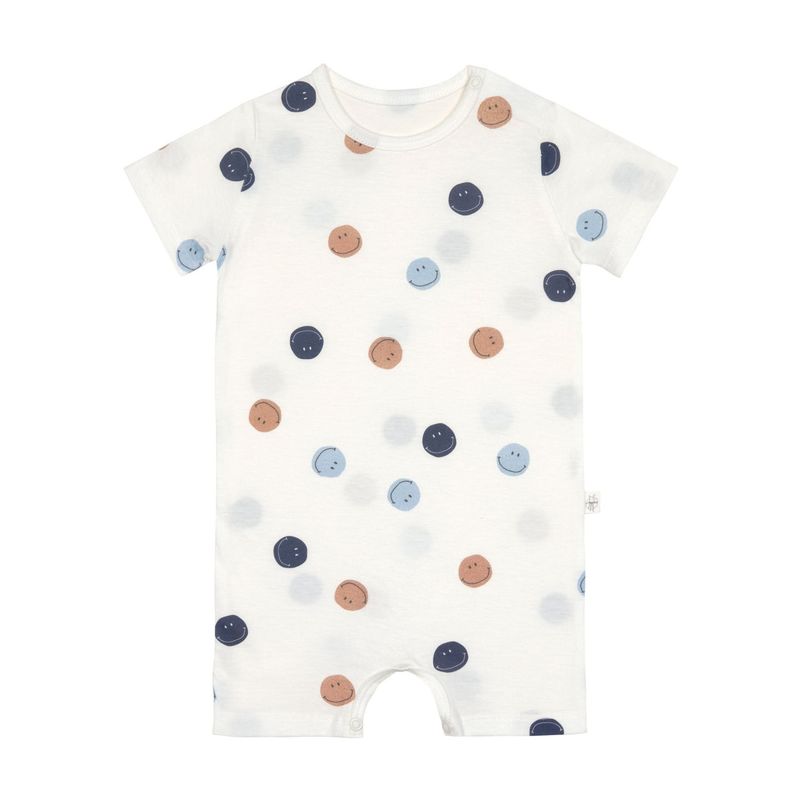 Playsuit Children - Organic Cotton, Smile milky