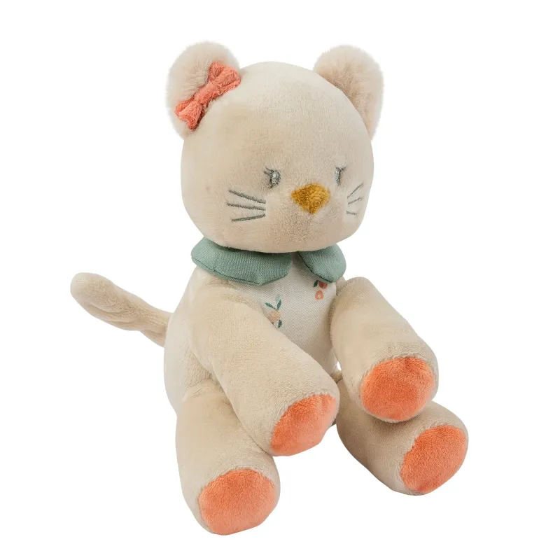 Knuffel met Rammelaar Kat Lana 20 cm