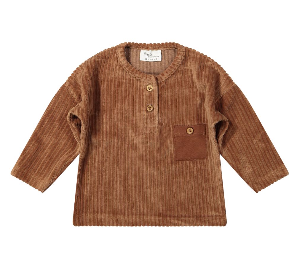 T’Shirt Corduroy Rib Brown