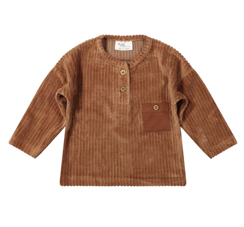 T’Shirt Corduroy Rib Brown