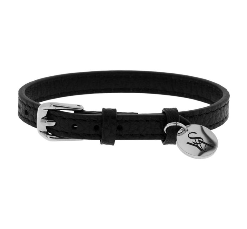 Grace Leather Bracelet Black