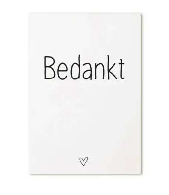 Kaart Bedankt