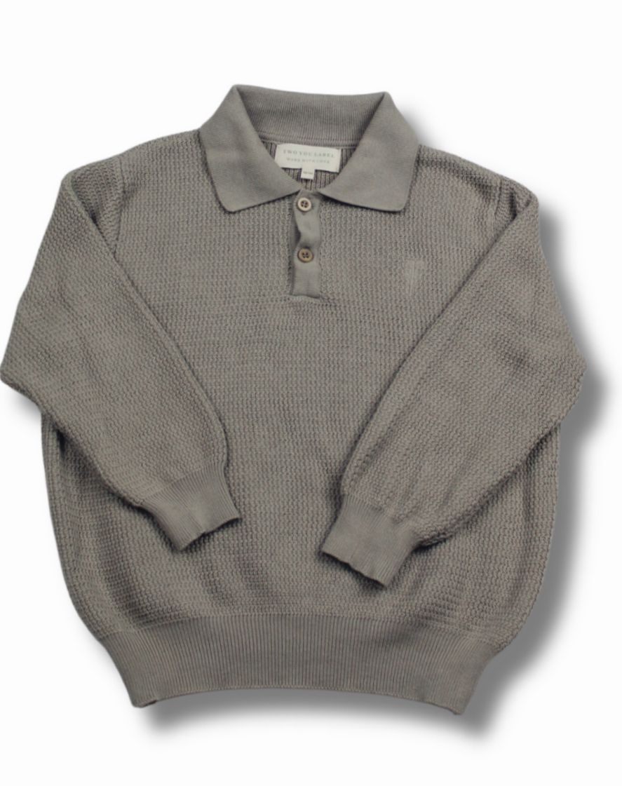 Richie knitted polo longsleeve