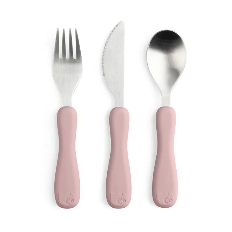 Siliconen bestek, Fanto - Vintage rose
