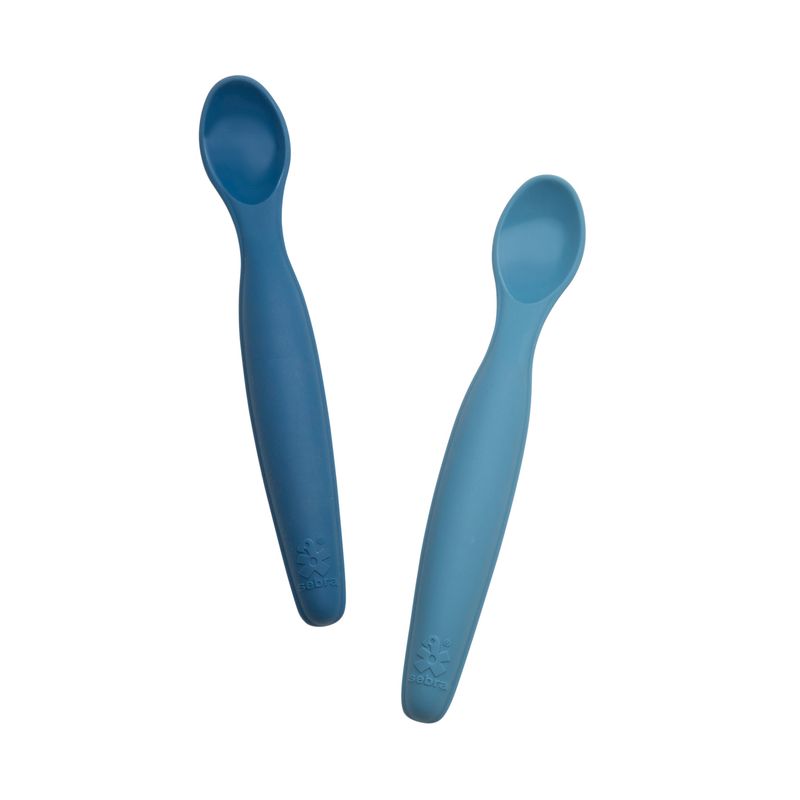 Silicone lepel set, lang , vintage blue