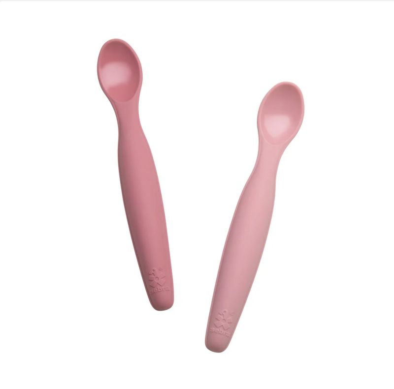 Siliconen lepelset, lang, bloesem roze