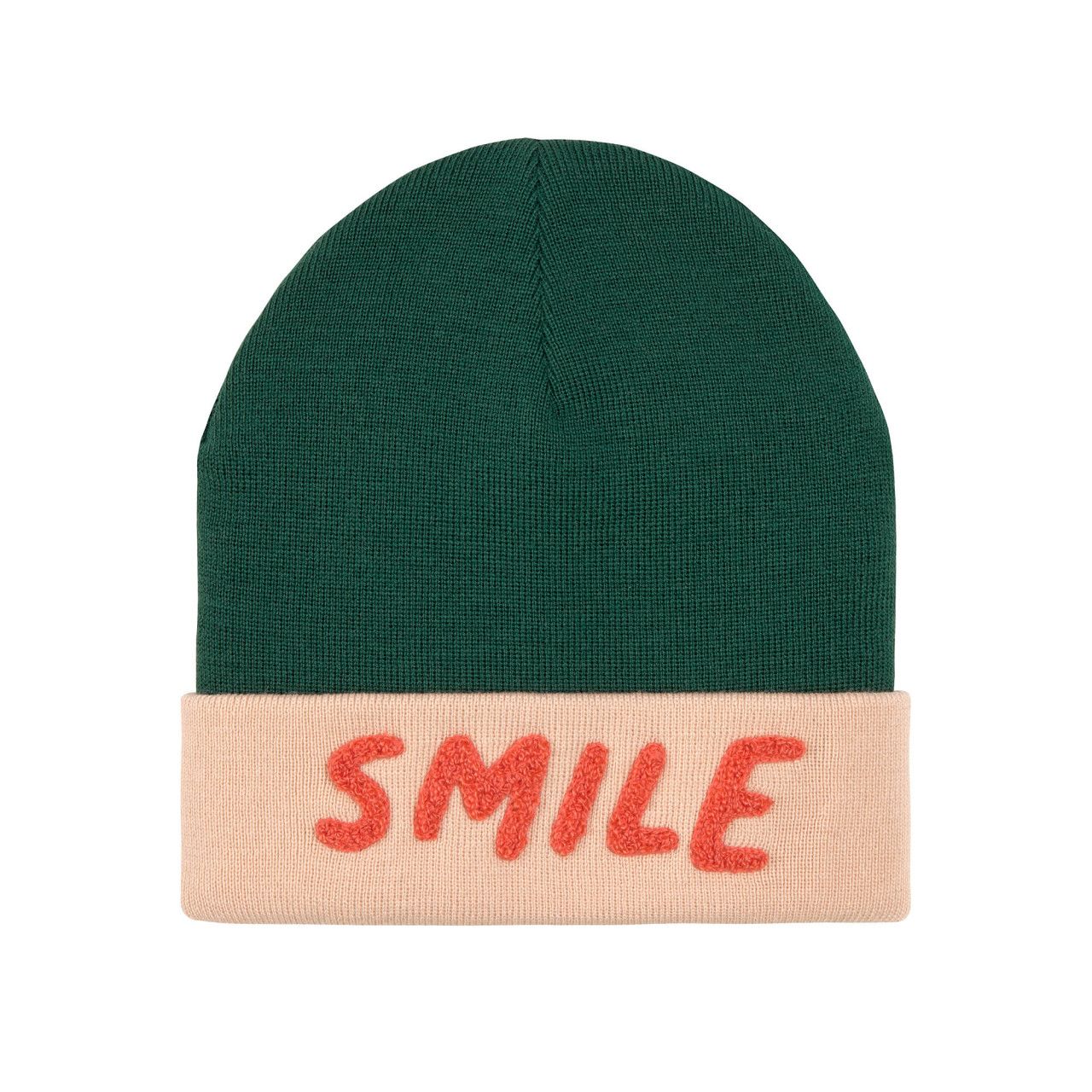 Merino Beanie - Hat, Little Gang Smile ocean green/light pink